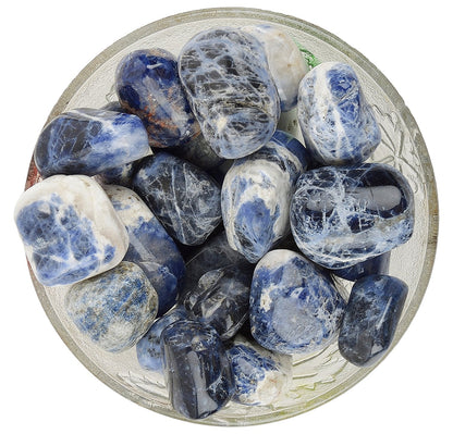 Sodalite Tumbled|100GR |5-6Pc| |2.5-3 cm|Healing Tumbled Stones