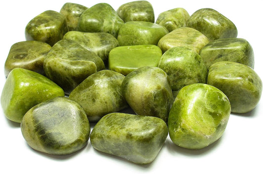 Vesuvianite Tumbled|100GR |5-6Pc| |2.5-3 cm|Healing Tumbled Stones