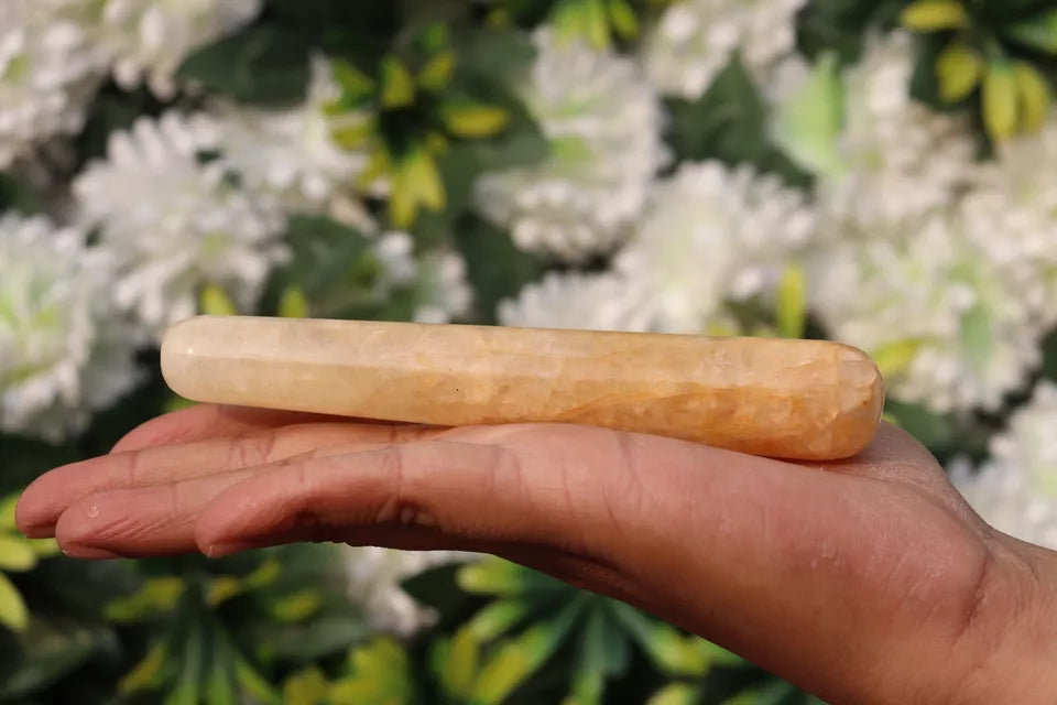 ~Golden Quartz Massage Wand Tool Metaphysical Healing Crystal~