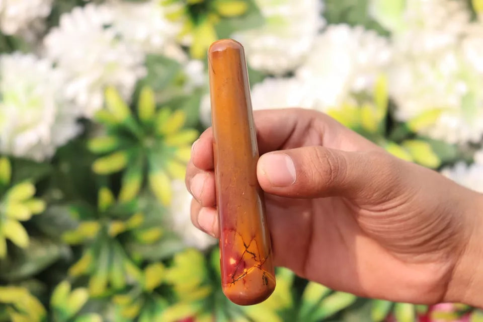 Handmade Healing Mookaite Jasper Massage Wand Tool Healing Energy Reiki Cleanse